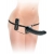 Черный страпон с вагинальной пробкой Deluxe Vibrating Penetrix Strap-On - 19 см. - Pipedream - купить с доставкой в Нижнекамске