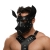 Черная кожаная маска «Собака» - Crazy Handmade - купить с доставкой в Нижнекамске