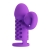 Фиолетовая вибронасадка с клиторальным отростком Harden - Baile - в Нижнекамске купить с доставкой
