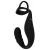 Черное эрекционное кольцо со стимуляцией промежности и анальной пробкой Cock Ring with RC Prostate Plug - Orion - в Нижнекамске купить с доставкой