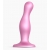 Розовая насадка Strap-On-Me Dildo Plug Curvy size M - Strap-on-me - купить с доставкой в Нижнекамске