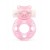 Розовое эрекционное виброкольцо в форме мишки - 1137 - в Нижнекамске купить с доставкой