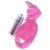 Розовая вибронасадка со стимулятор клитора   Язычок - Toyfa Basic - в Нижнекамске купить с доставкой