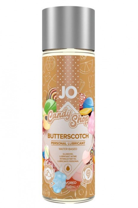 Смазка на водной основе Candy Shop Butterscotch с ароматом ирисок - 60 мл. - System JO - купить с доставкой в Нижнекамске