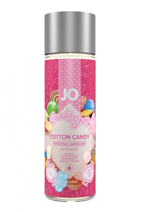 Смазка на водной основе Candy Shop Cotton Candy с ароматом сладкой ваты - 60 мл. - System JO - купить с доставкой в Нижнекамске