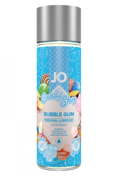 Смазка на водной основе Candy Shop Bubblegum с ароматом жвачки - 60 мл. - System JO - купить с доставкой в Нижнекамске