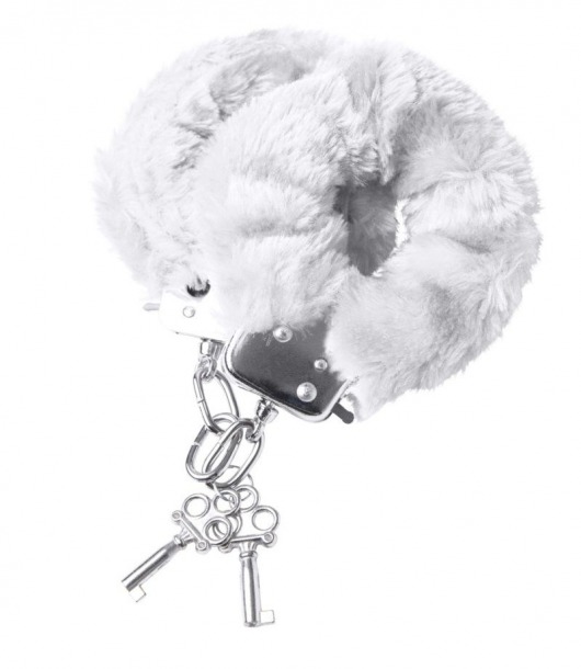 Наручники с белой меховой опушкой - ToyFa - купить с доставкой в Нижнекамске