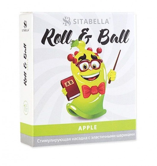Стимулирующий презерватив-насадка Roll   Ball Apple - Sitabella - купить с доставкой в Нижнекамске