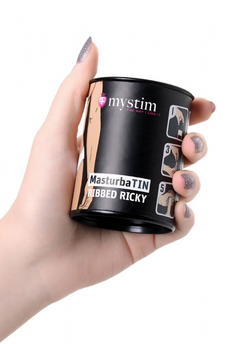 Компактный мастурбатор MasturbaTIN Ribbed Ricky - MyStim - в Нижнекамске купить с доставкой
