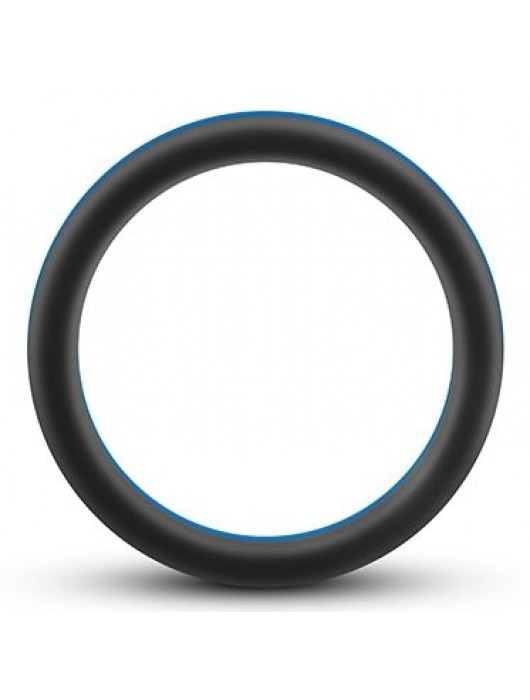 Черно-синее эрекционное кольцо Silicone Go Pro Cock Ring - Blush Novelties - в Нижнекамске купить с доставкой