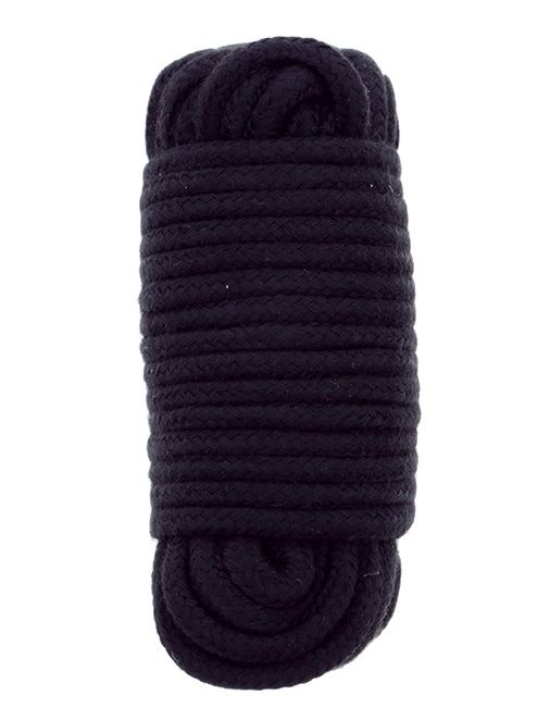 Черная веревка для связывания BONDX LOVE ROPE - 10 м. - Dream Toys - купить с доставкой в Нижнекамске