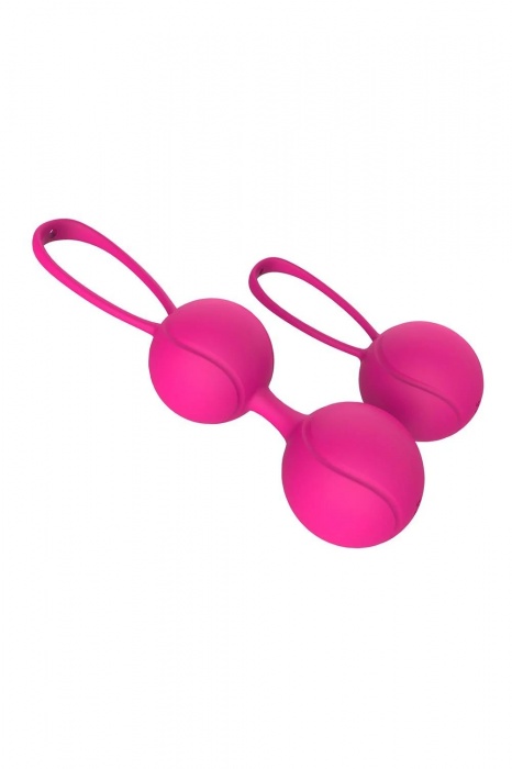Набор розовых вагинальных шариков PLEASURE BALLS   EGGS DUO BALL SET - Dream Toys