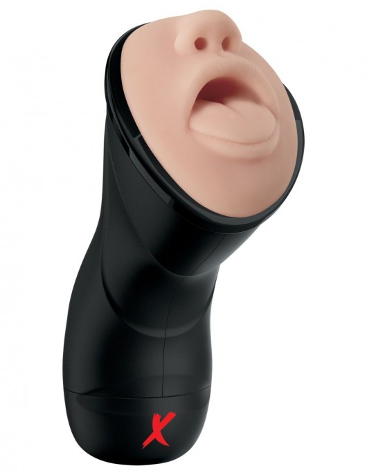 Мастурбатор-ротик Deep Throat Vibrating Stroker - Pipedream - в Нижнекамске купить с доставкой