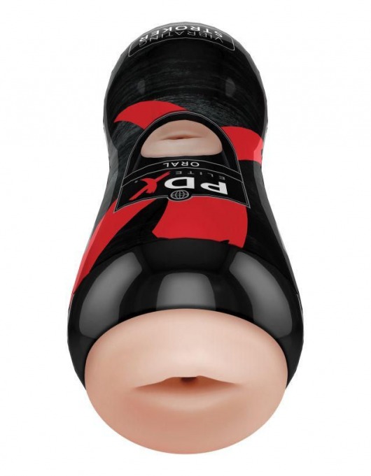 Мастурбатор-ротик Vibrating Oral Stroker - Pipedream - в Нижнекамске купить с доставкой