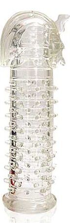 Закрытая прозрачная насадка на пенис Crystal Sleeve Faraon - 13,5 см. - Erowoman-Eroman - в Нижнекамске купить с доставкой