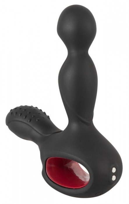Черный вибромассажер простаты с нагревом и ротацией Prostate Plug - 14,5 см. - Orion - в Нижнекамске купить с доставкой