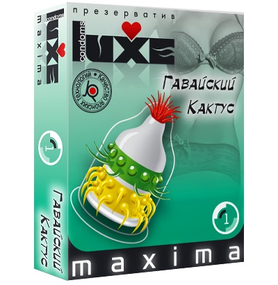 Презерватив LUXE Maxima  Гавайский Кактус  - 1 шт. - Luxe - купить с доставкой в Нижнекамске