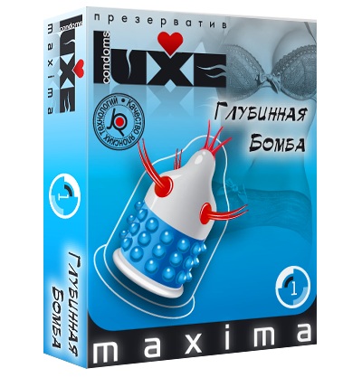 Презерватив LUXE Maxima  Глубинная бомба  - 1 шт. - Luxe - купить с доставкой в Нижнекамске
