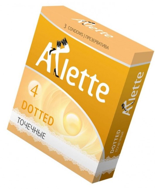 Презервативы Arlette Dotted с точечной текстурой - 3 шт. - Arlette - купить с доставкой в Нижнекамске