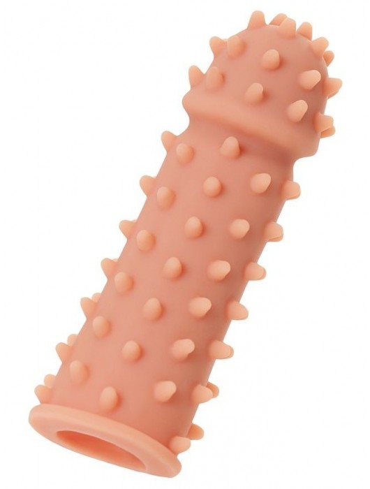 Телесная реалистичная насадка KOKOS Extreme Sleeve 03 с дополнительной стимуляцией - 12,7 см. - KOKOS - в Нижнекамске купить с доставкой