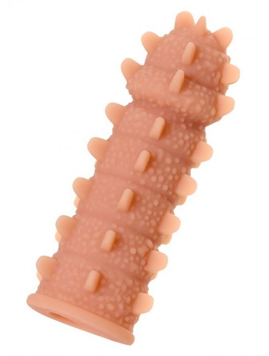 Телесная реалистичная насадка KOKOS Extreme Sleeve 04 с дополнительной стимуляцией - 12,7 см. - KOKOS - в Нижнекамске купить с доставкой