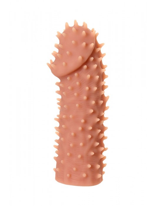 Телесная реалистичная насадка KOKOS Extreme Sleeve 07 с дополнительной стимуляцией - 12,7 см. - KOKOS - в Нижнекамске купить с доставкой