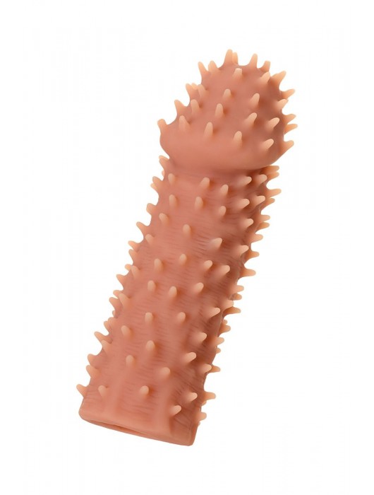 Телесная реалистичная насадка KOKOS Extreme Sleeve 07 с дополнительной стимуляцией - 12,7 см. - KOKOS - в Нижнекамске купить с доставкой