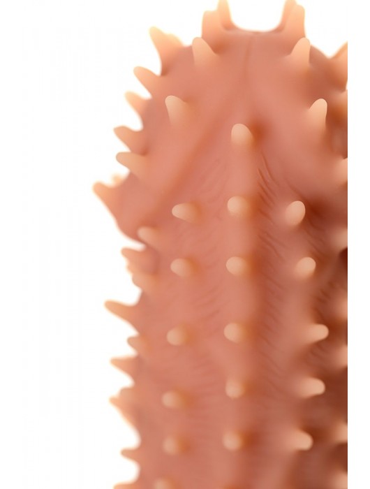 Телесная реалистичная насадка KOKOS Extreme Sleeve 07 с дополнительной стимуляцией - 12,7 см. - KOKOS - в Нижнекамске купить с доставкой