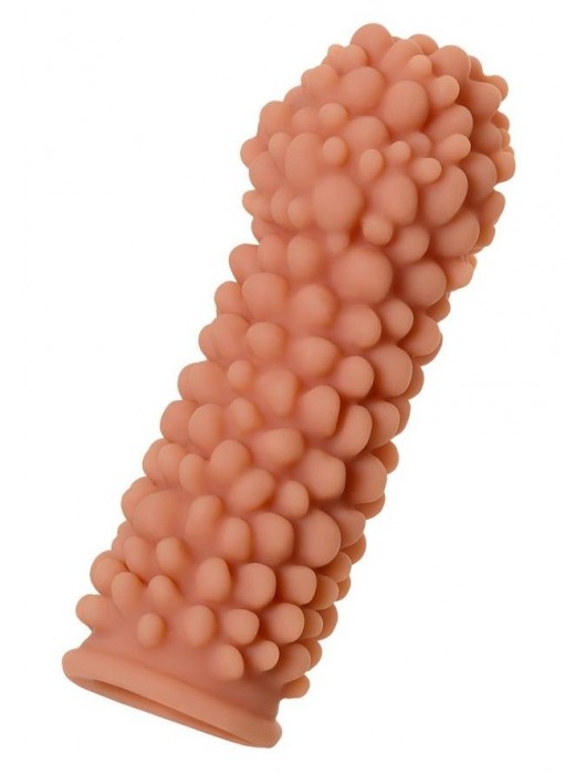 Телесная реалистичная насадка KOKOS Extreme Sleeve 08 с дополнительной стимуляцией - 12,7 см. - KOKOS - в Нижнекамске купить с доставкой