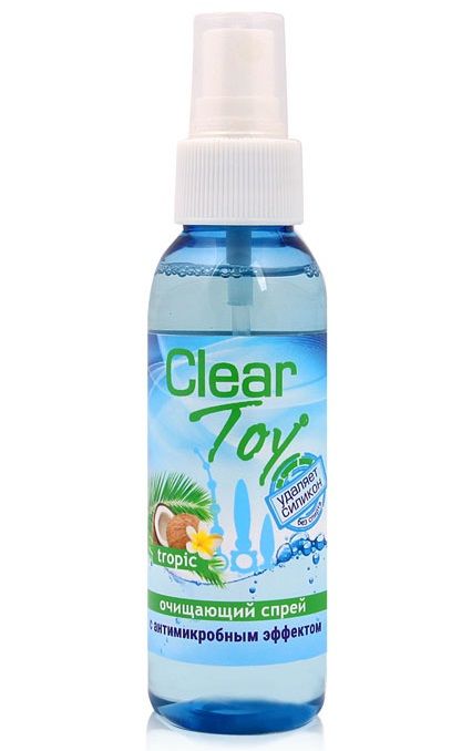 Очищающий спрей для игрушек CLEAR TOY Tropic - 100 мл. - Биоритм - купить с доставкой в Нижнекамске