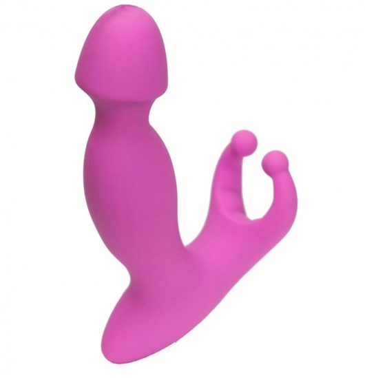 Розовый стимулятор простаты с усиками - 15 см. - 4sexdreaM - в Нижнекамске купить с доставкой
