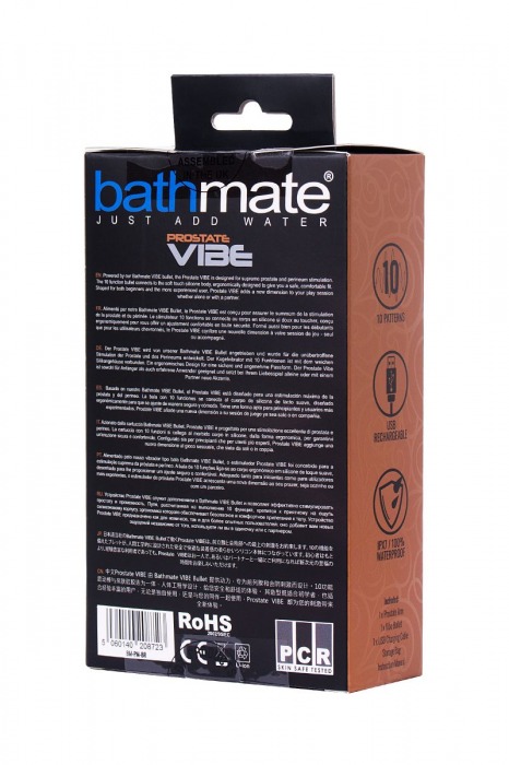 Стимулятор простаты Prostate Vibe - 10,5 см. - Bathmate - в Нижнекамске купить с доставкой