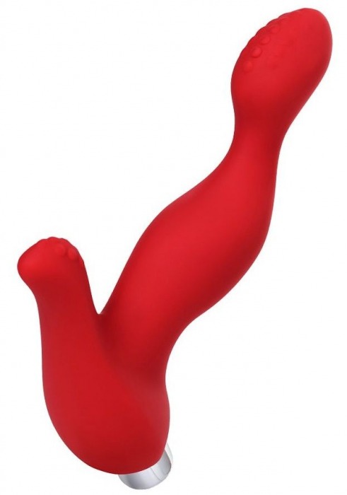 Красный силиконовый вибростимулятор простаты Proman - 12,5 см. - ToyFa - в Нижнекамске купить с доставкой