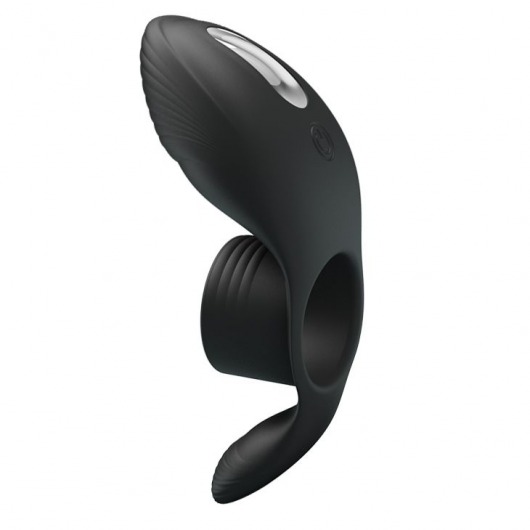 Черное кольцо на пенис с вибрацией Vibration Penis Sleeve - Baile - в Нижнекамске купить с доставкой