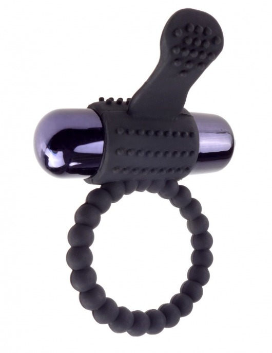 Черное эрекционное виброкольцо Vibrating Silicone Super Ring - Pipedream - в Нижнекамске купить с доставкой