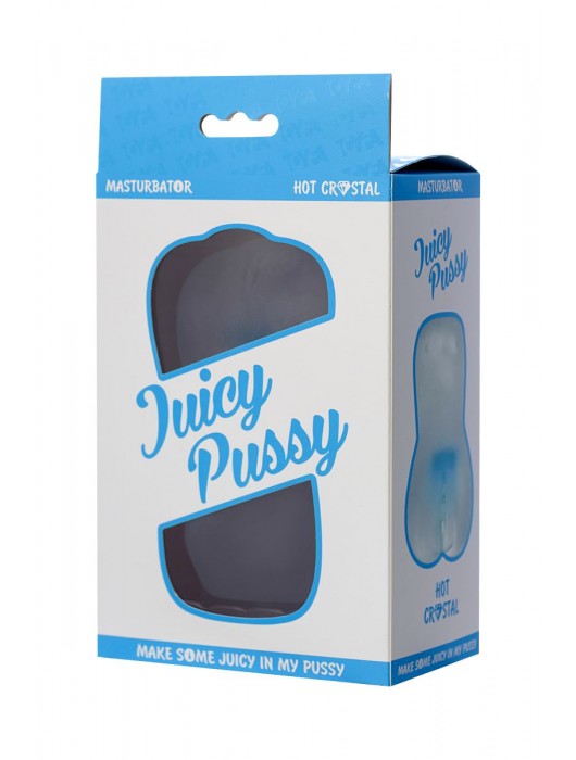 Прозрачный реалистичный мастурбатор Juicy Pussy Hot Crystal - ToyFa - в Нижнекамске купить с доставкой
