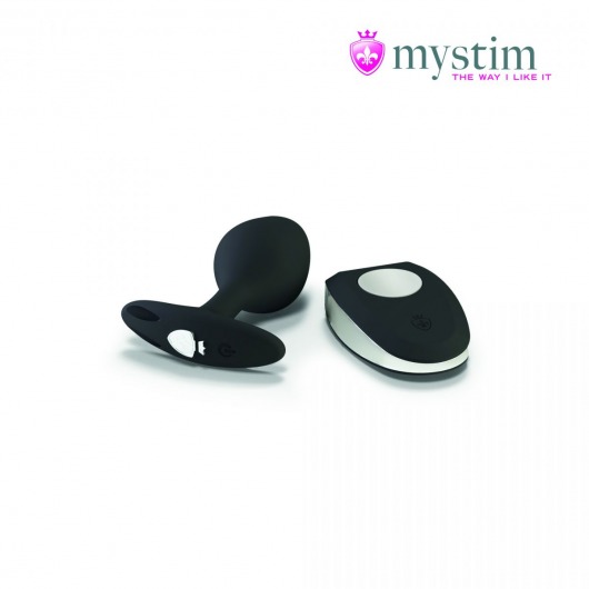 Черная пробка Mystim Rocking Vibe S с возможностью подключения к электростимулятору - 9,7 см. - MyStim - купить с доставкой в Нижнекамске