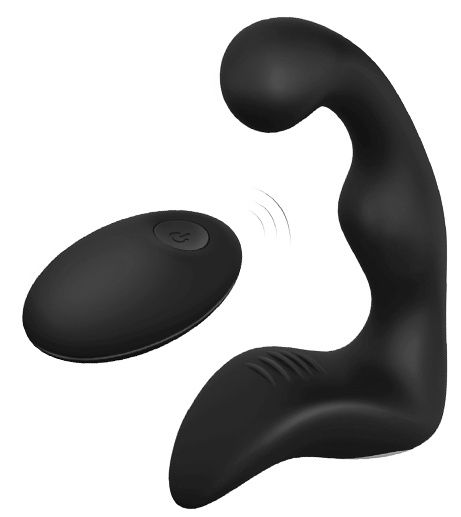 Черный вибромассажер простаты REMOTE BOOTY PLEASER - Dream Toys - в Нижнекамске купить с доставкой