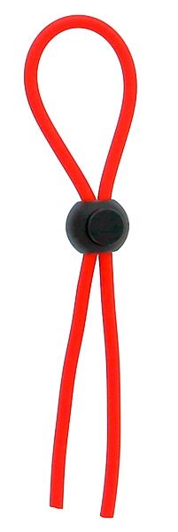 Красное эрекционное лассо с одной бусинкой-утяжкой STRETCHY THICK LASSO - Dream Toys - в Нижнекамске купить с доставкой