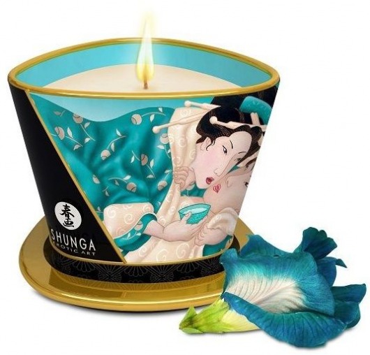 Массажная свеча Island Blossoms - 170 мл. - Shunga - купить с доставкой в Нижнекамске