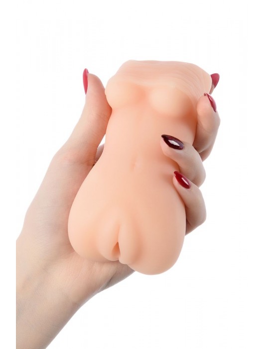 Телесный мастурбатор в виде женской фигурки - Toyfa Basic - в Нижнекамске купить с доставкой