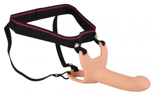 Силиконовый полый страпон на ремнях Silicone Strap-on - 16 см. - Orion - купить с доставкой в Нижнекамске