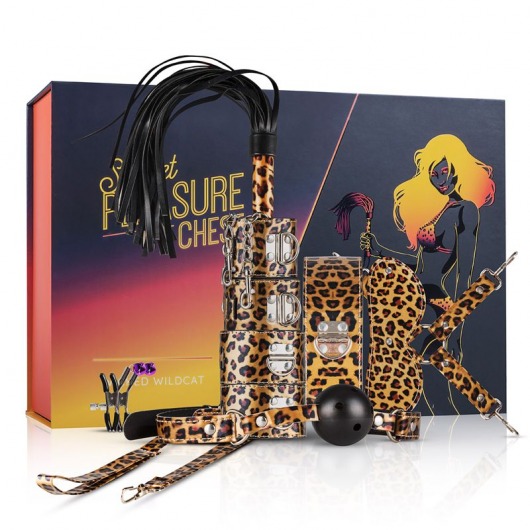 Леопардовый эротический набор Wicked Wildcat - Secret Pleasure Chest - купить с доставкой в Нижнекамске