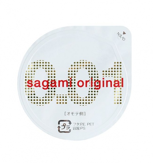 Супертонкий презерватив Sagami Original 0.01 - 1 шт. - Sagami - купить с доставкой в Нижнекамске