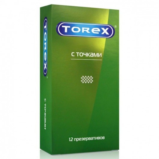 Текстурированные презервативы Torex  С точками  - 12 шт. - Torex - купить с доставкой в Нижнекамске