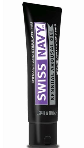 Возбуждающий гель-лубрикант на водной основе Sensual Arousal Lubricant - 10 мл. - Swiss navy - купить с доставкой в Нижнекамске