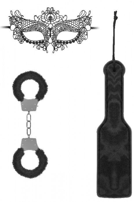 Черный игровой набор Introductory Bondage Kit №4 - Shots Media BV - купить с доставкой в Нижнекамске