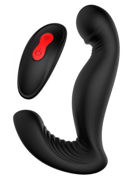 Черный вибромассажер простаты SWIRLING P-PLEASER - Dream Toys - в Нижнекамске купить с доставкой