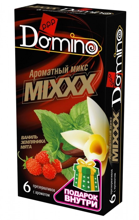 Ароматизированные презервативы DOMINO  Ароматный микс  - 6 шт. - Domino - купить с доставкой в Нижнекамске
