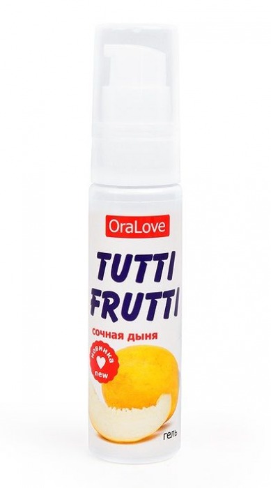 Гель-смазка Tutti-frutti со вкусом сочной дыни - 30 гр. - Биоритм - купить с доставкой в Нижнекамске